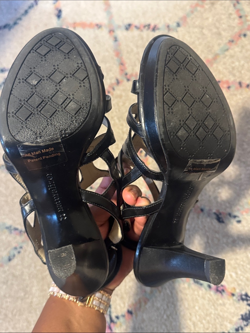 Naturalizer Black Cutout Strappy Heel Sandal - Picture 4 of 5